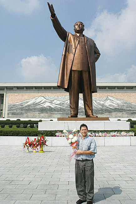 Paying tribute to the Great Leader Kim Il Sung  by Ron Gluckman in North Korea
