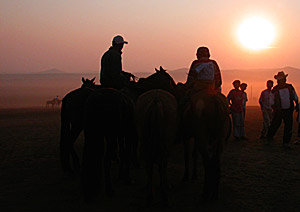Naadam horse race in Mongolia  by Ron Gluckman